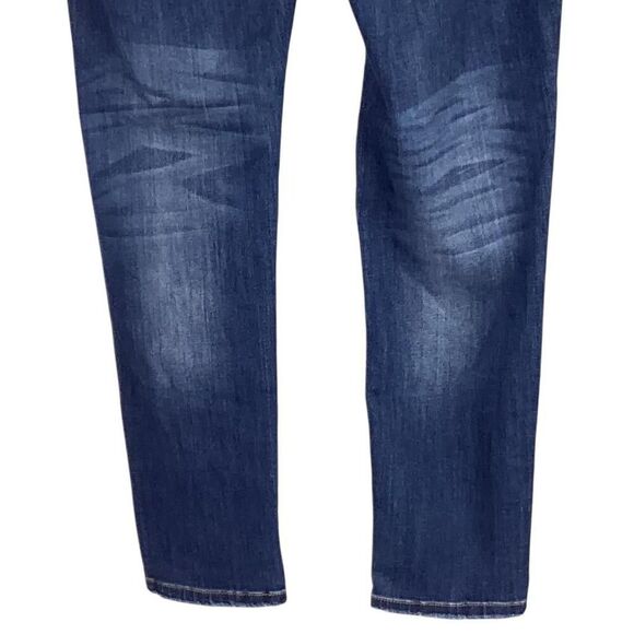 KanCan Curvy Jeans Women 15/31 Blue Stretch High Rise Skinny Button Fly Whisker - Picture 9 of 11